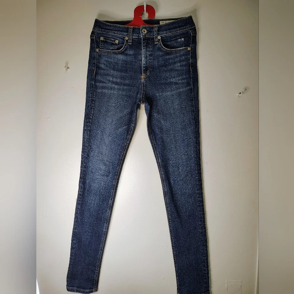 Rag & Bone high rise Slimming skinny jeans, women's, size 25, stretch, cotton. - Picture 12 of 16